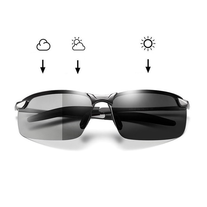 Sunglasses Polarized Men - Lunettes de soleil photochromiques classiques pour