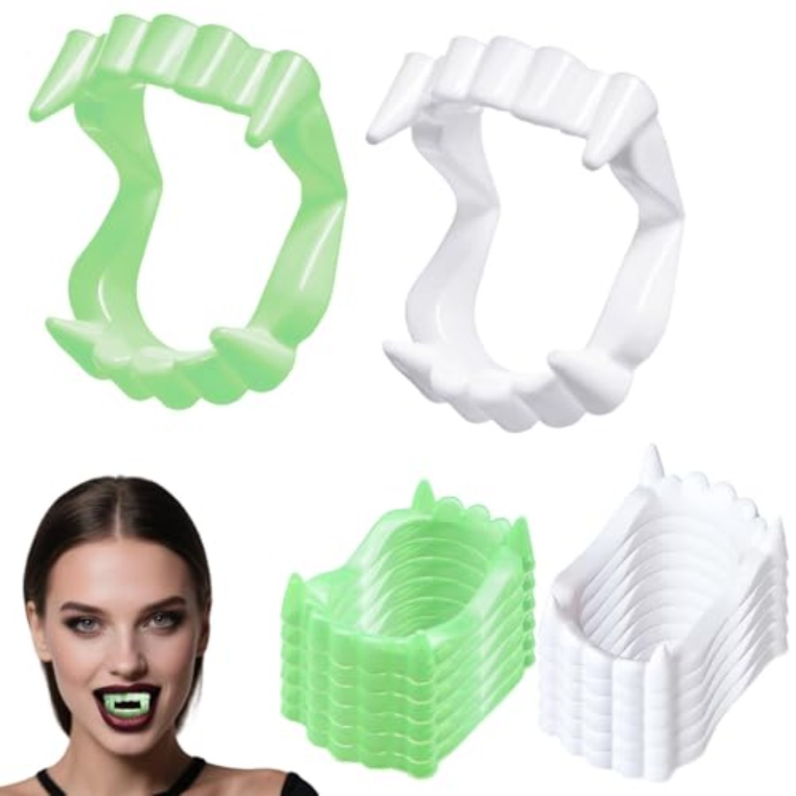 Men'S Vampire Accessories - 12 crocs de vampire blancs pour