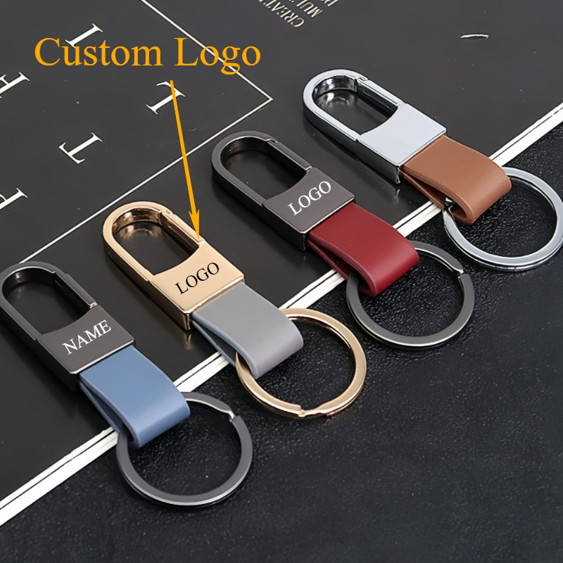 Men Accessories Name - Porte-clés en cuir de mode Logo