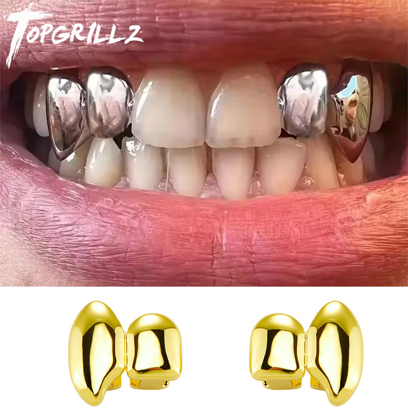 Men'S Vampire Accessories - TOPGRILLZ Vampire bricolage Double crocs Grillz