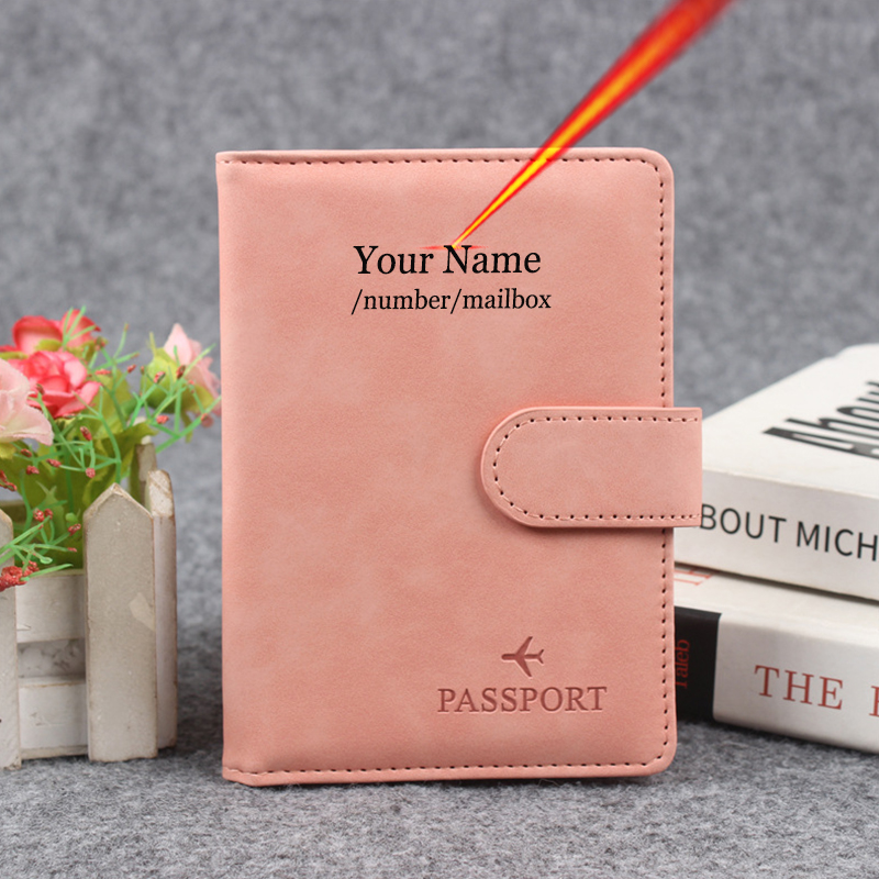 Men Accessories Name - Bouton magnétique couverture de passeport personnaliser