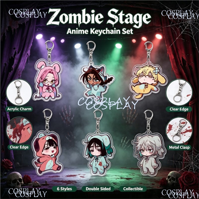 Men Accessories Bag - Porte-clés de mode Zombie Stage SUA