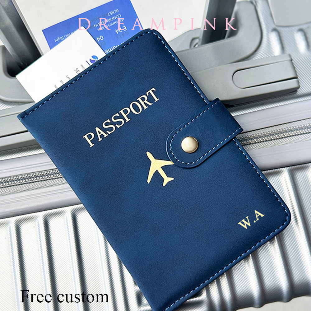 Men Accessories Name - Portefeuille de passeport de voyage personnalisé