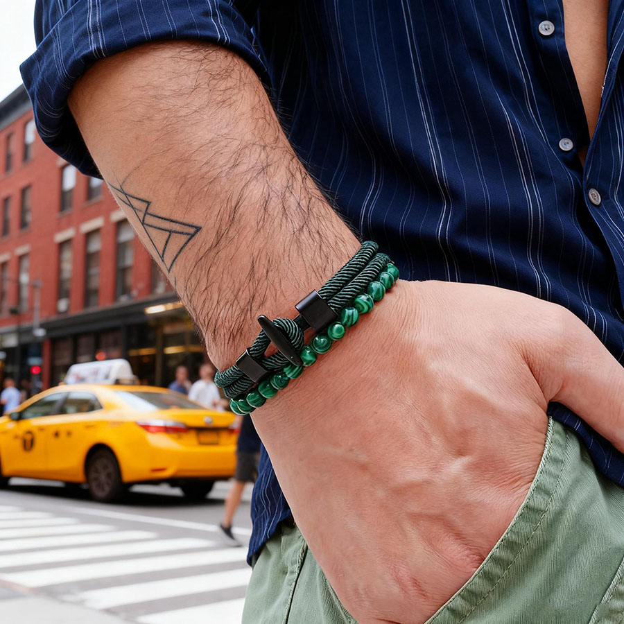 Men'S Vacation Accessories - Ancre Unique 2 pièces homme Bracelet