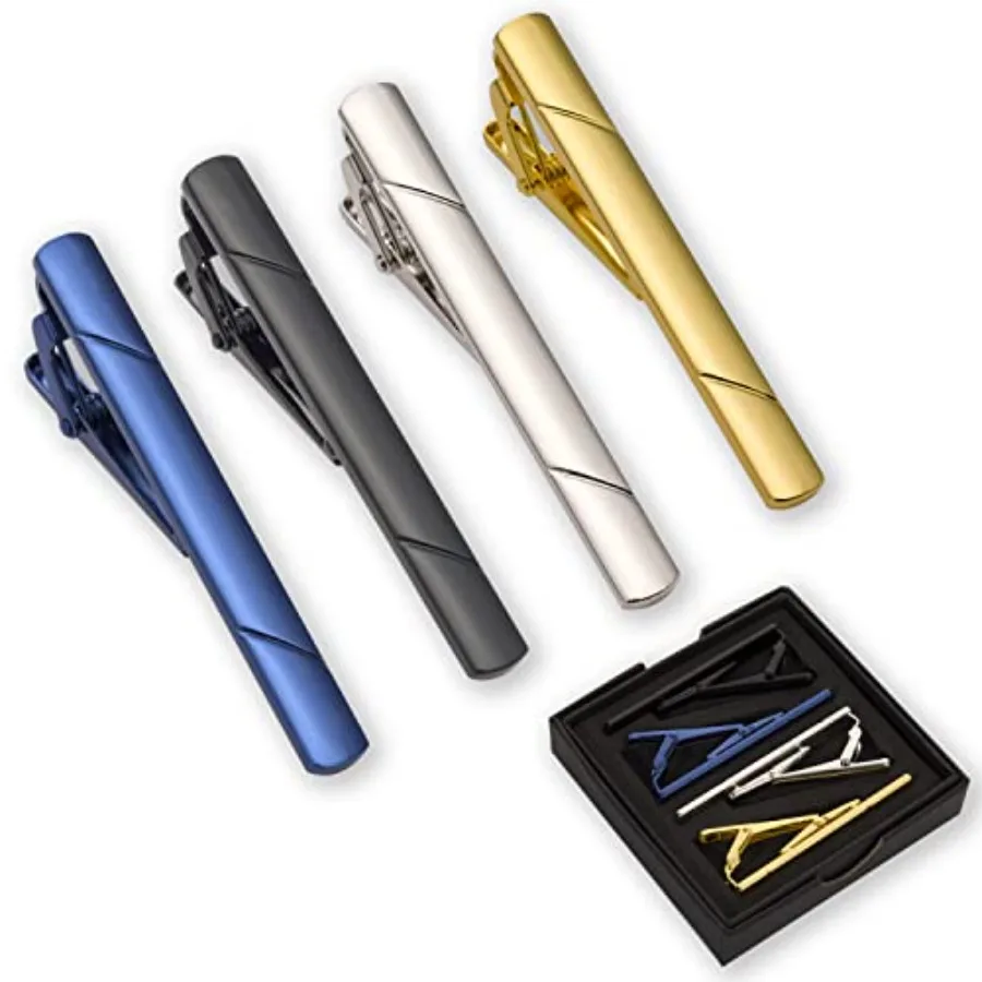 Men'S Suit Accessories - Lot de 4 pinces à cravate