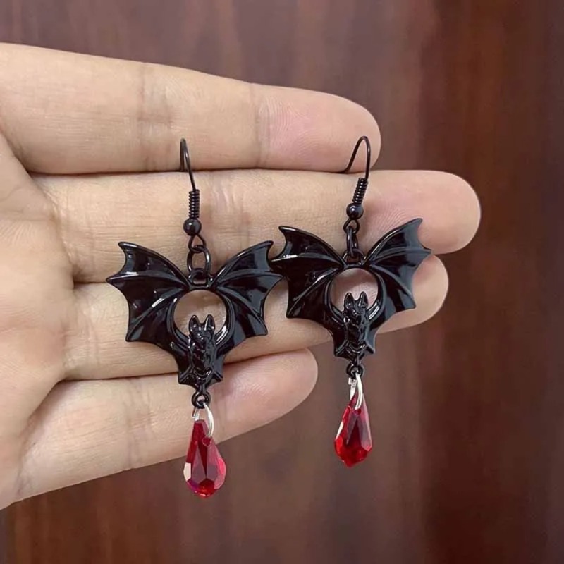 Men'S Vampire Accessories - 1 Paire de Boucles d'Oreilles Gothiques
