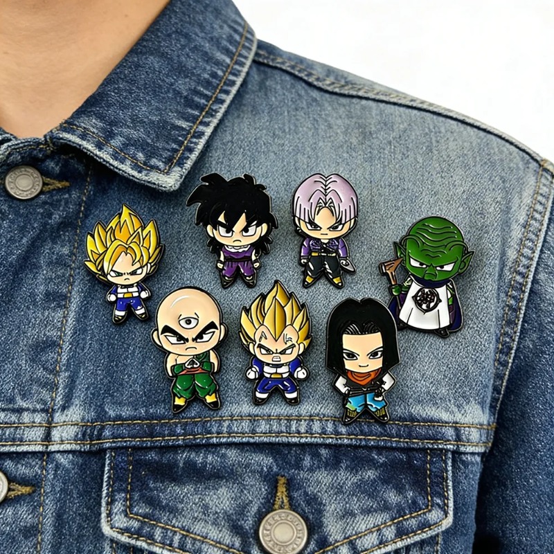Lot de 7 broches manga mignonn - Lapel Pin Enamel avis et prix
