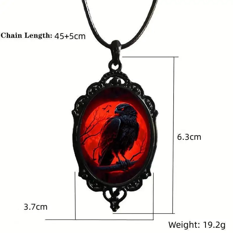 Collier gothique Vampire hibou - Men'S Vampire Accessories avis et prix