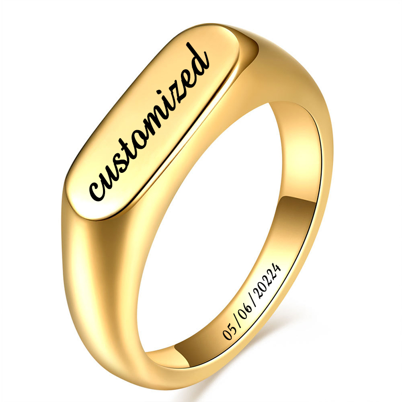 Bagues chevalières personnalis - Signet Ring Men avis et prix