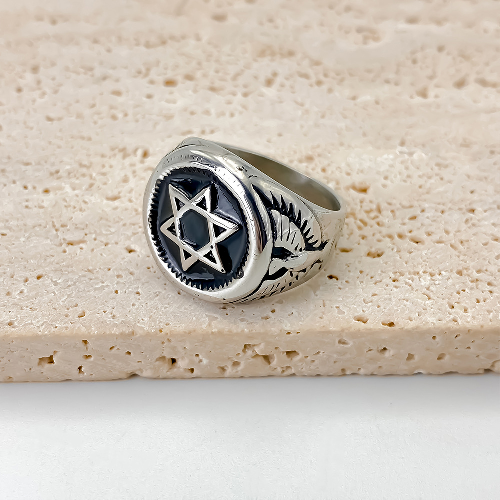 Bague vintage étoile de David  - Signet Ring Men avis et prix