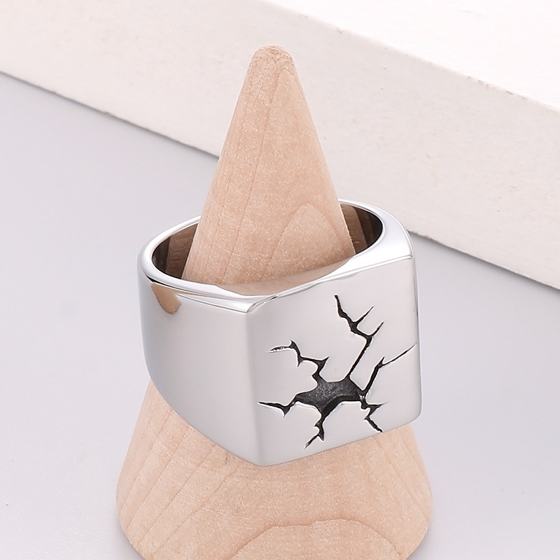 Oral alière carrée ou ronde en - Signet Ring Men avis et prix