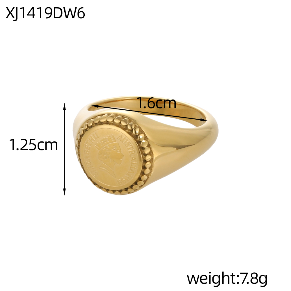 Bagues signet rétro en acier i - Signet Ring Men avis et prix