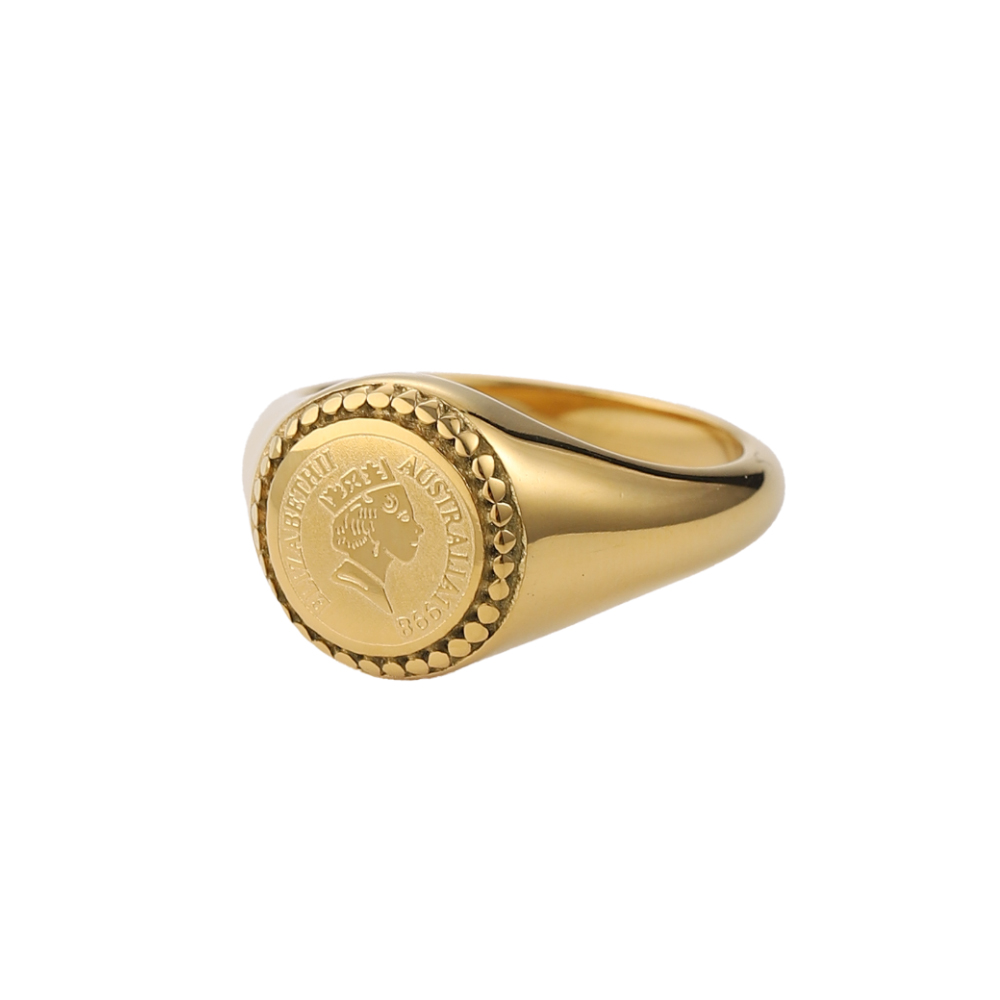 Bagues signet rétro en acier i - Signet Ring Men avis et prix