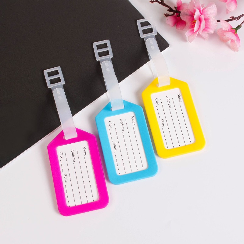 Étiquettes de bagage en plasti - Men Accessories Name avis et prix