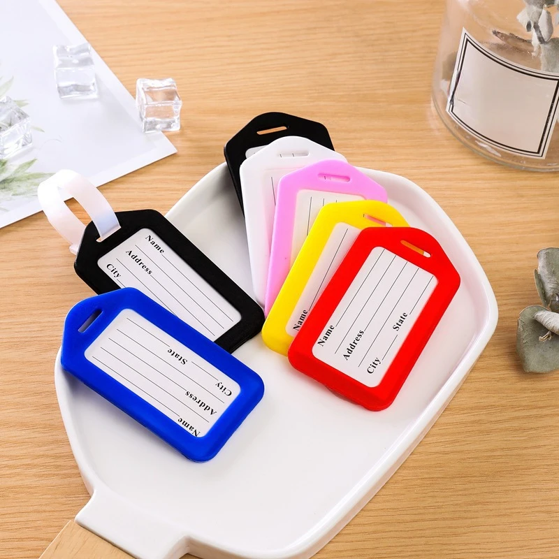 Étiquettes de bagage en plasti - Men Accessories Name avis et prix