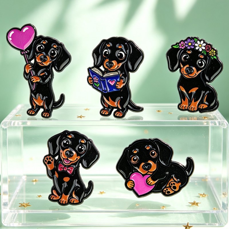 Lot de 5 épingles en émail mig - Lapel Pin Enamel avis et prix
