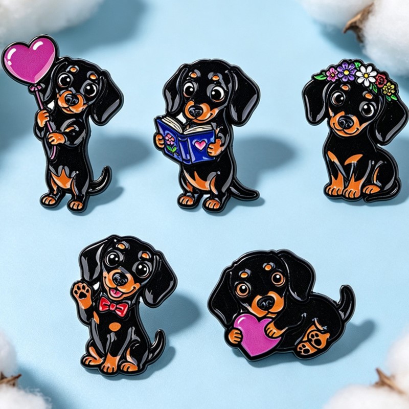 Lot de 5 épingles en émail mig - Lapel Pin Enamel avis et prix