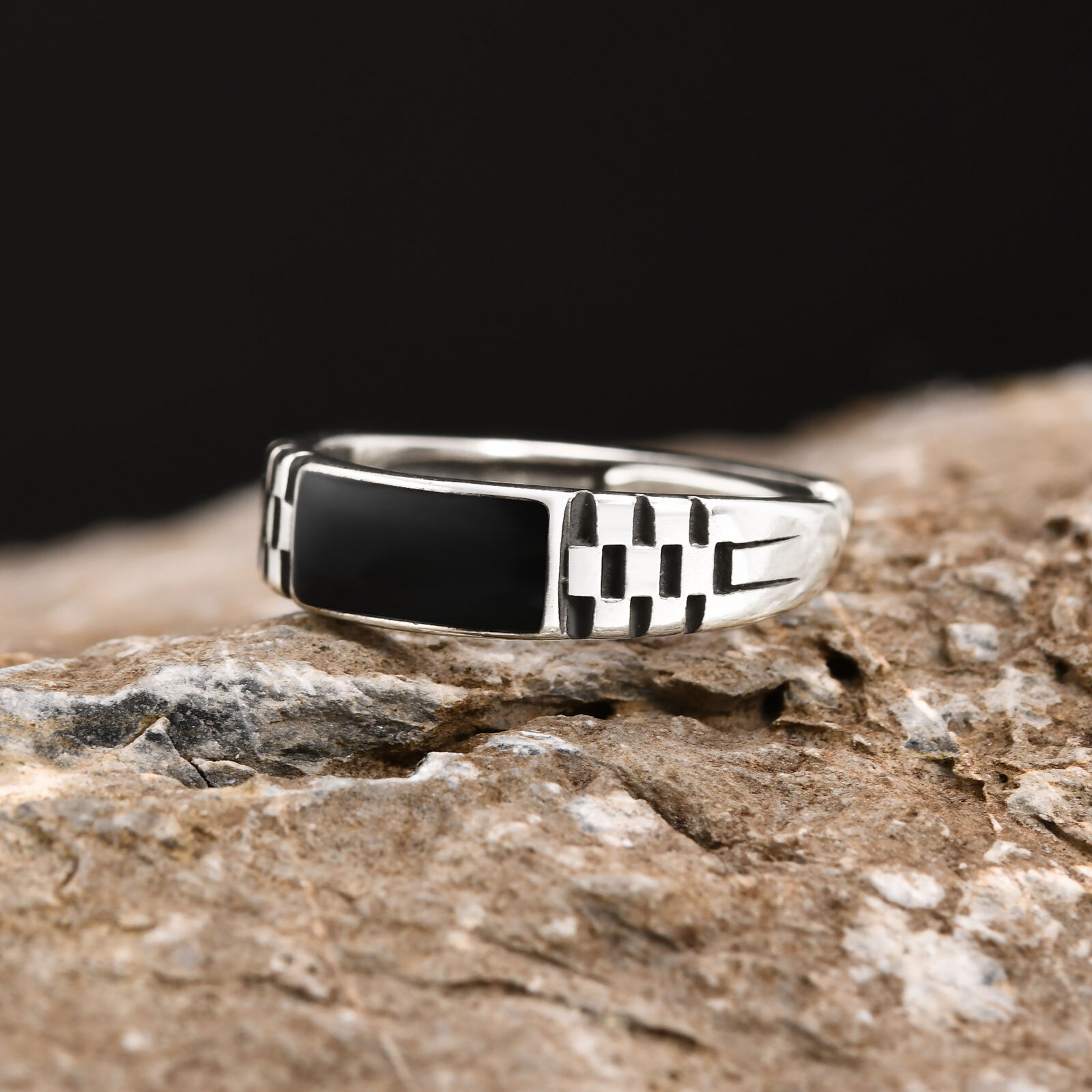 Vnox-Bagues ouvertes pour homm - Signet Ring Men avis et prix