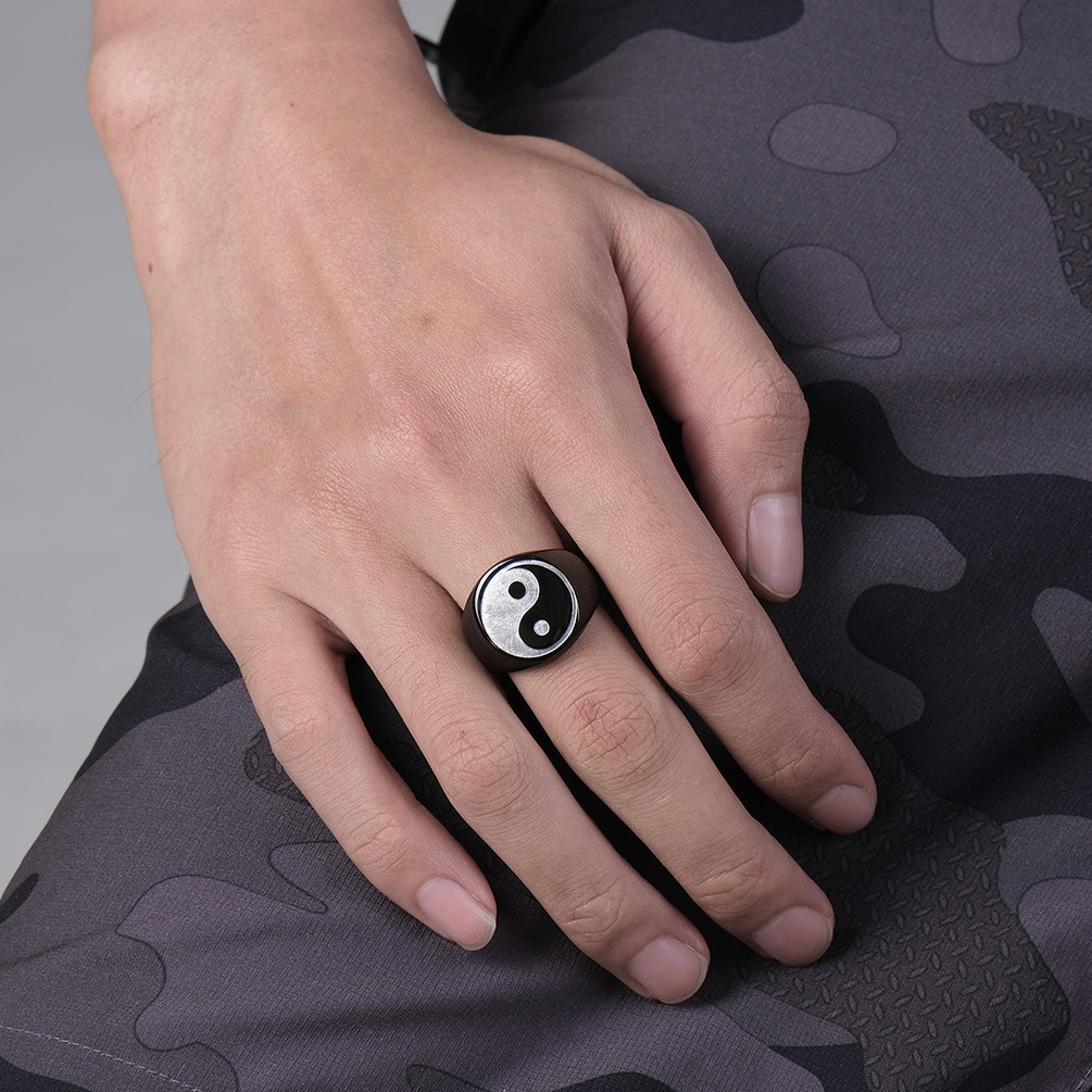 Bagues Tai Chi de Style chinoi - Signet Ring Men avis et prix