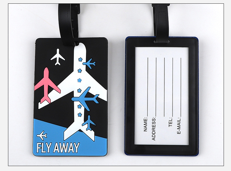 Étiquette de bagage en PVC ave - Men Accessories Name avis et prix