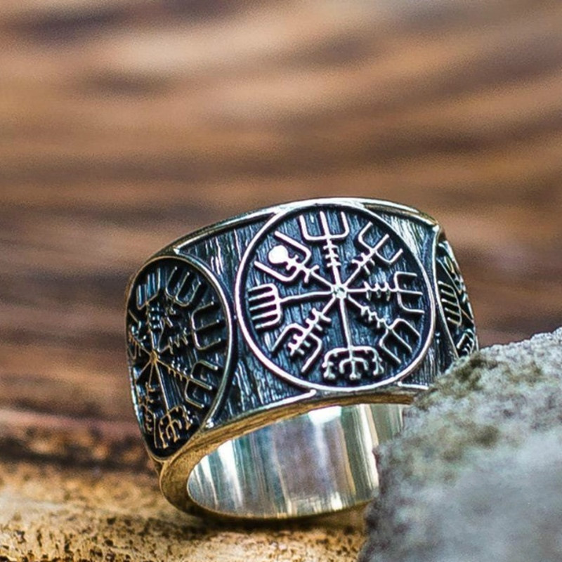 Oral alière rune viking vintag - Signet Ring Men avis et prix