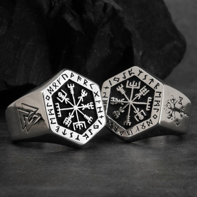 Oral alière rune viking vintag - Signet Ring Men avis et prix
