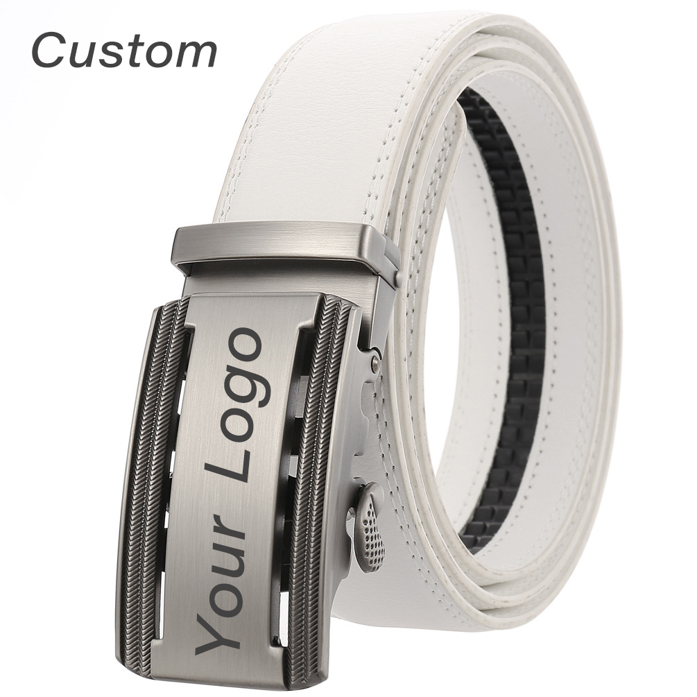 Ceinture en cuir blanc personn - Men Accessories Name avis et prix