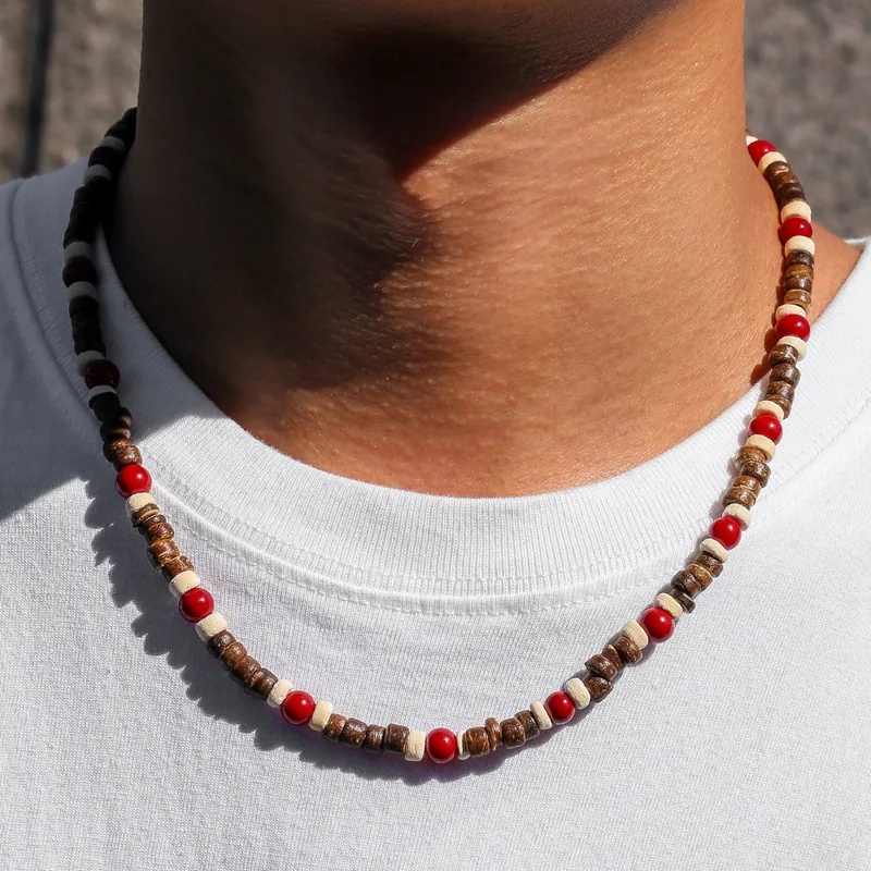 Collier bohème en perles de bo - Men'S Vacation Accessories avis et prix