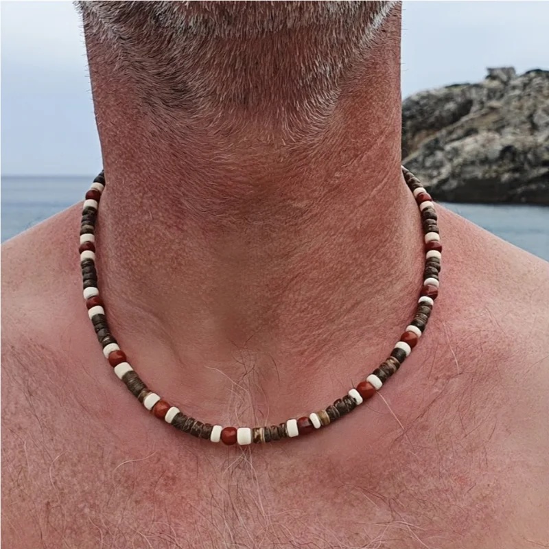 Collier bohème en perles de bo - Men'S Vacation Accessories avis et prix
