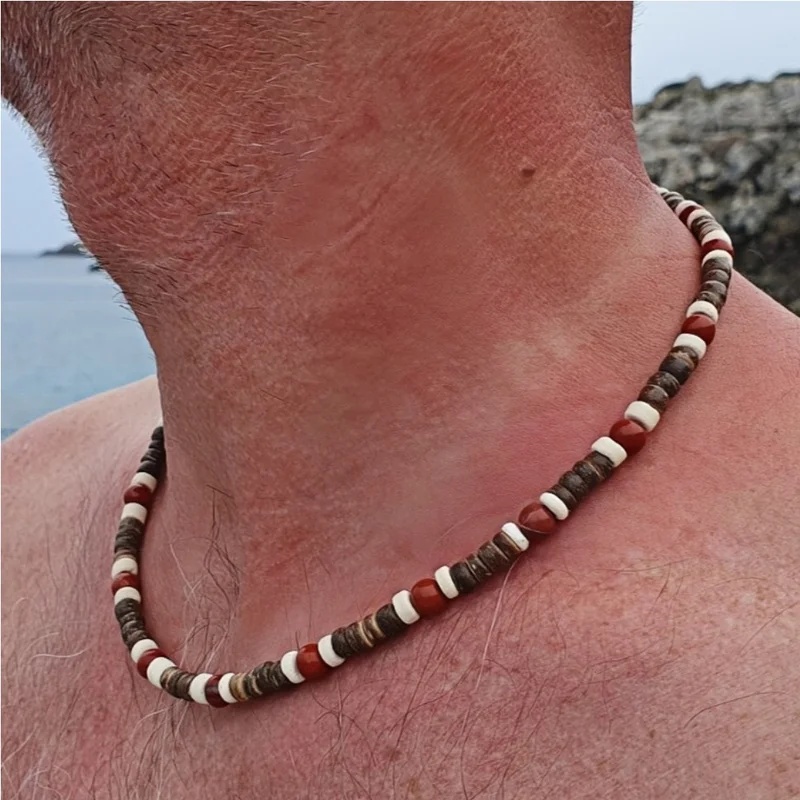Collier bohème en perles de bo - Men'S Vacation Accessories avis et prix