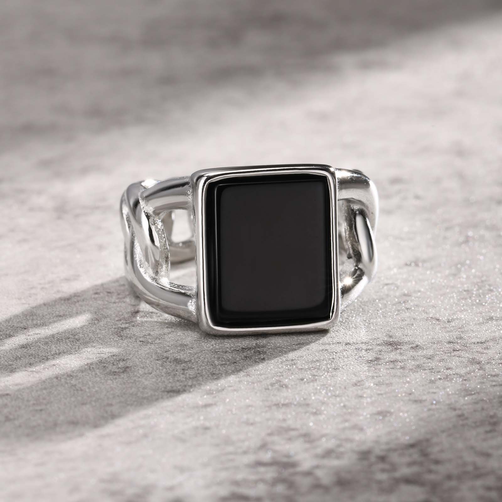 Bague chevalière Punk Vintage  - Signet Ring Men avis et prix