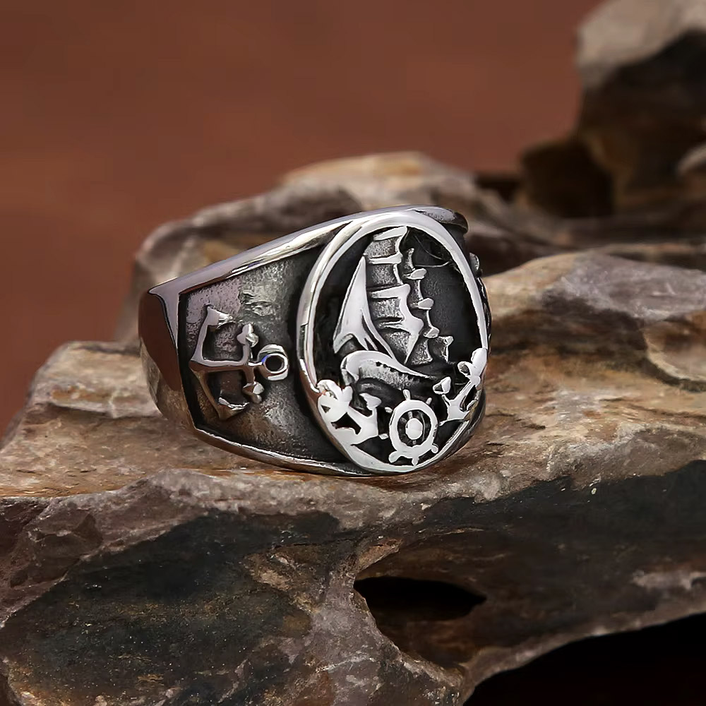 Bague Chevalière Vintage Nauti - Signet Ring Men avis et prix