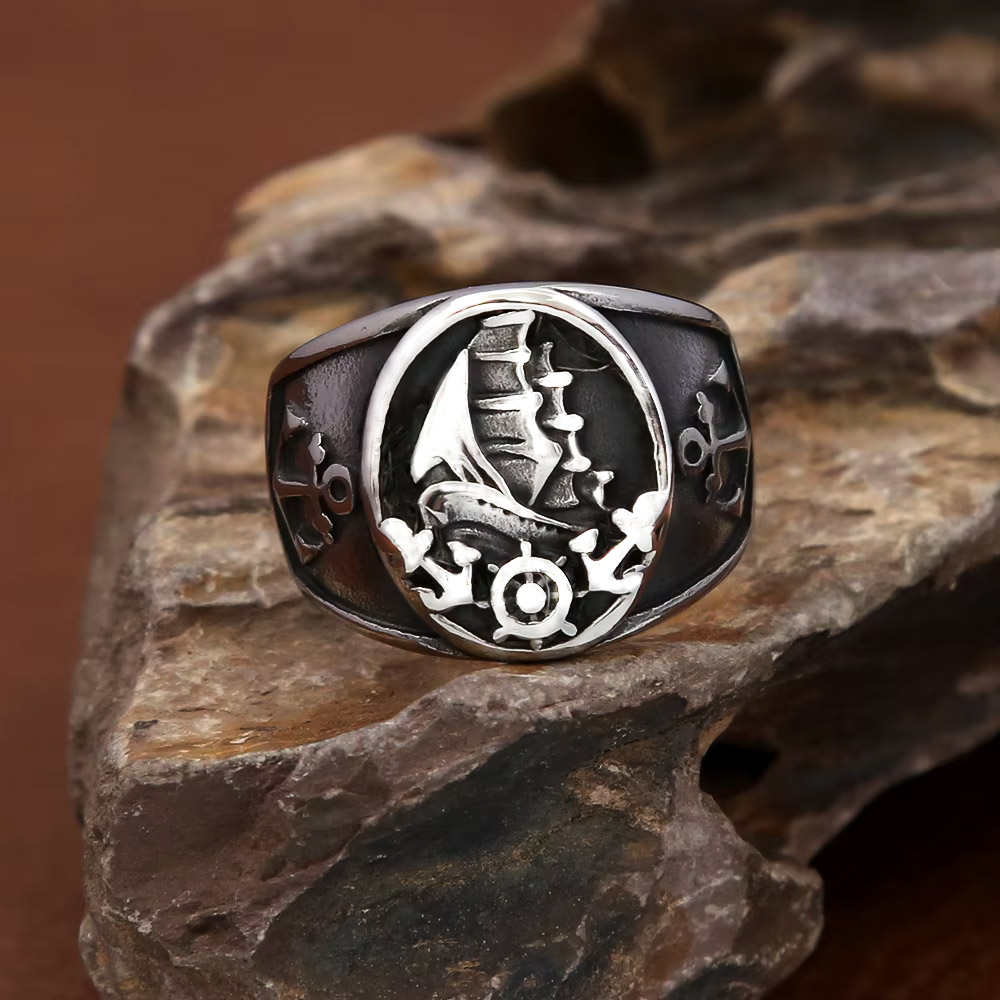 Bague Chevalière Vintage Nauti - Signet Ring Men avis et prix