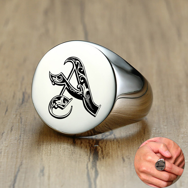 Vnox – bague de timbre pour ho - Signet Ring Men avis et prix