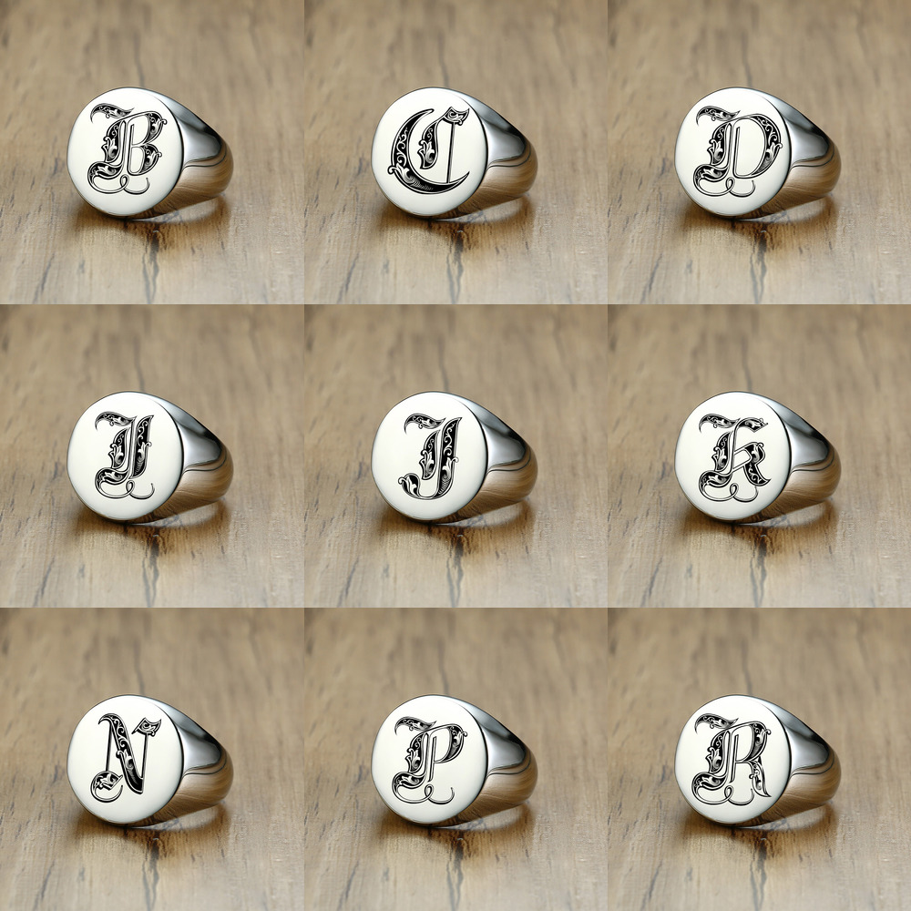 Vnox – bague de timbre pour ho - Signet Ring Men avis et prix